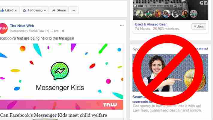 Facebook bans cryptocurrency ads because they’re mostly scams